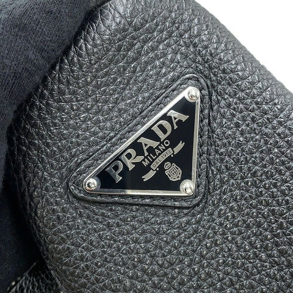 プラダ ショルダーバッグ トライアングルバッグ レザー 2VY007 PRADA 黒