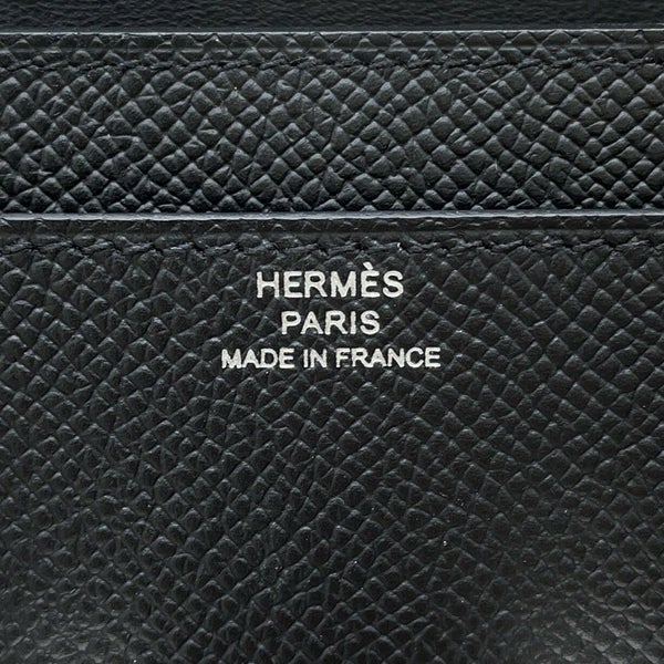 エルメス 長財布 コンスタンス トゥーゴー ロング ブラック/シルバー金具 エプソン K刻印 HERMES 黒