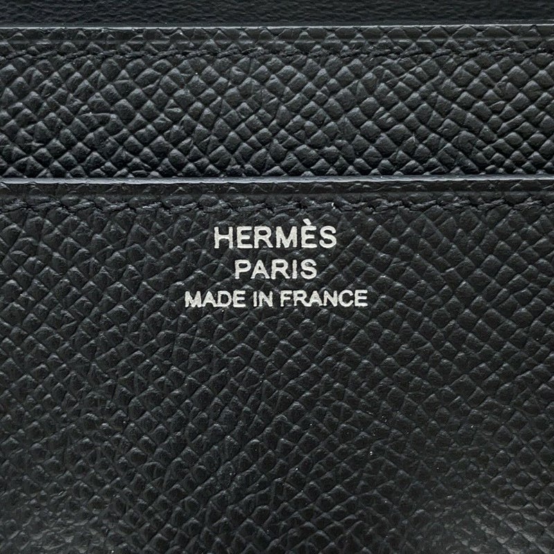 エルメス 長財布 コンスタンス トゥーゴー ロング ブラック/シルバー金具 エプソン K刻印 HERMES 黒