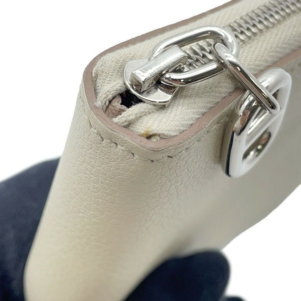 エルメス 二つ折り財布 ジップアンゴー2 シェーヌダンクル べトン/シルバー金具 エバーカラー W刻印