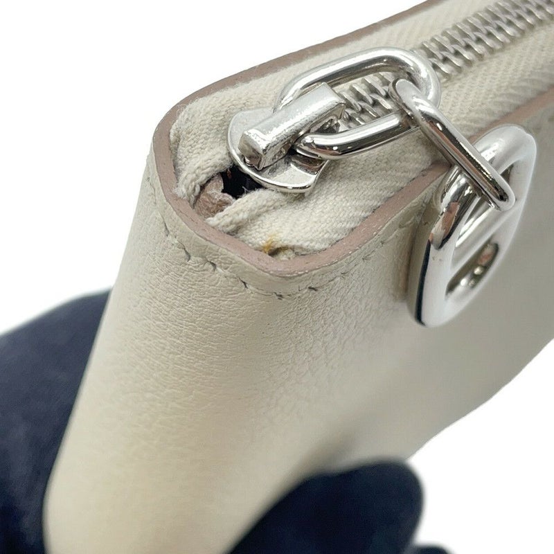 エルメス 二つ折り財布 ジップアンゴー2 シェーヌダンクル べトン/シルバー金具 エバーカラー W刻印