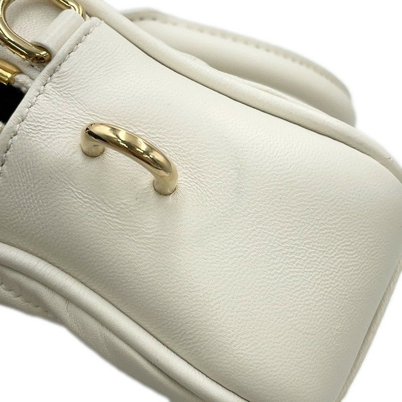 ミュウミュウ ハンドバッグ マテラッセ アルカディ スモール レザー 5BB123 Miu Miu 2way 白