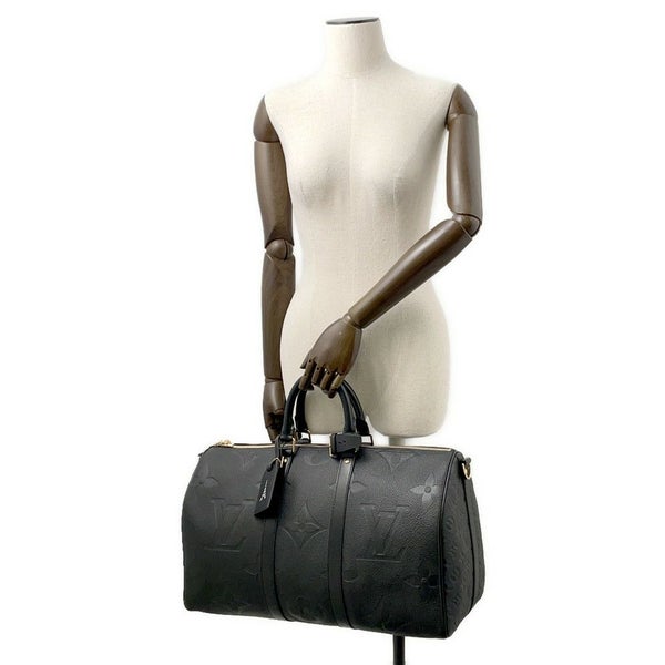 ルイヴィトン ボストンバッグ モノグラム・アンプラント ジャイアント キーポル・バンドリエール45 M45532トラベル 旅行 黒 ブラック