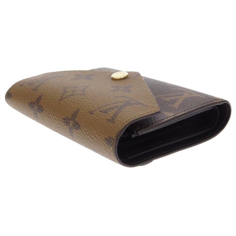 ルイヴィトン 三つ折り財布 モノグラム モノグラム・リバース ポルトフォイユ・ヴィクトリーヌ M81557 LOUIS VUITTON 黒