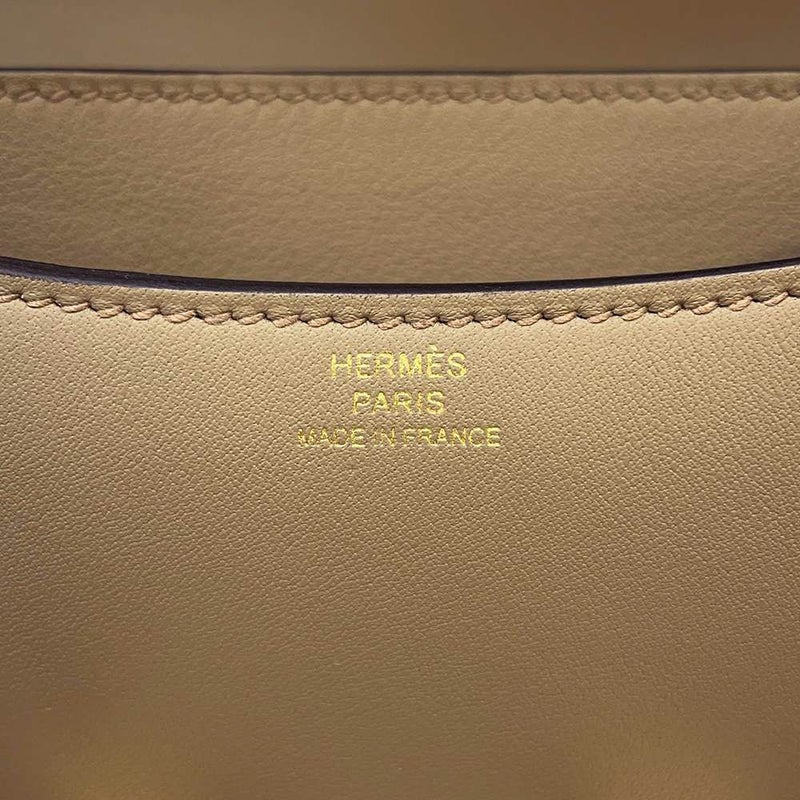 エルメス ミニ コンスタンス3 ミロワール ベージュマルファ/ゴールド金具 スイフト W刻印