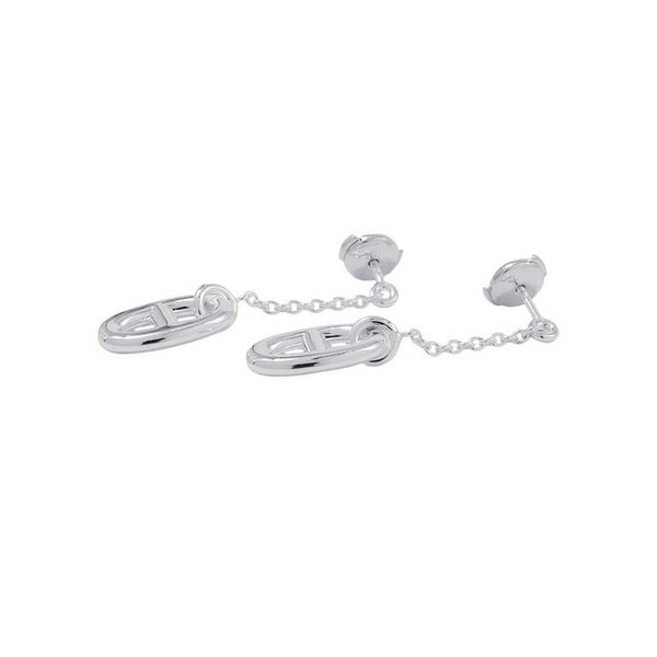 エルメス ピアス シェーヌダンクル ファランドール MM SV925シルバー HERMES ジュエリー