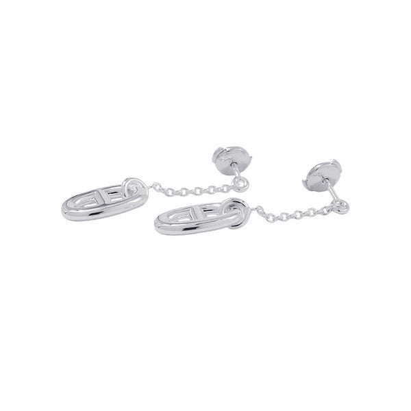 エルメス ピアス シェーヌダンクル ファランドール MM SV925シルバー HERMES ジュエリー