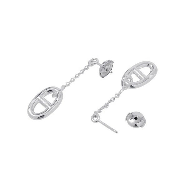 エルメス ピアス シェーヌダンクル ファランドール MM SV925シルバー HERMES ジュエリー