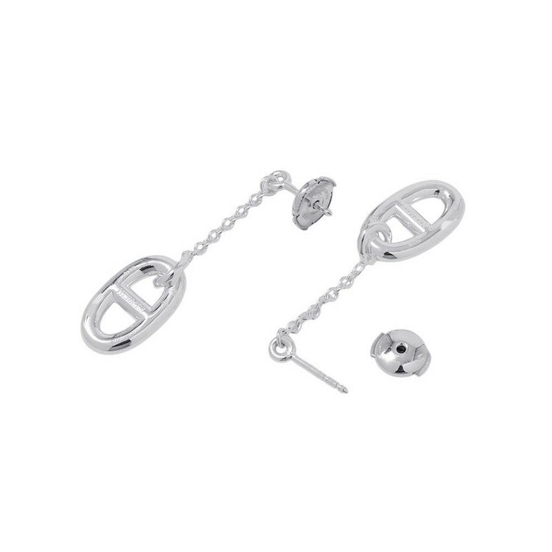 エルメス ピアス シェーヌダンクル ファランドール MM SV925シルバー HERMES ジュエリー