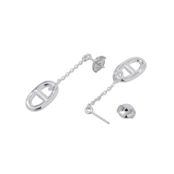 エルメス ピアス シェーヌダンクル ファランドール MM SV925シルバー HERMES ジュエリー