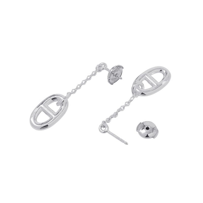 エルメス ピアス シェーヌダンクル ファランドール MM SV925シルバー HERMES ジュエリー