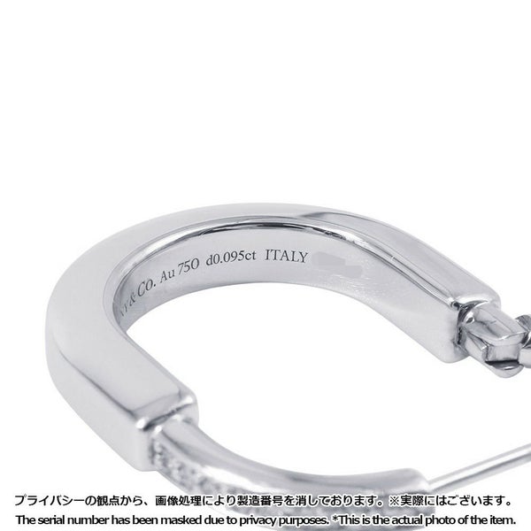 ティファニー ピアス ロック ピアス ミディアム ダイヤモンド 計0.19ct K18WGホワイトゴールド 72342801 Tiffany&Co.