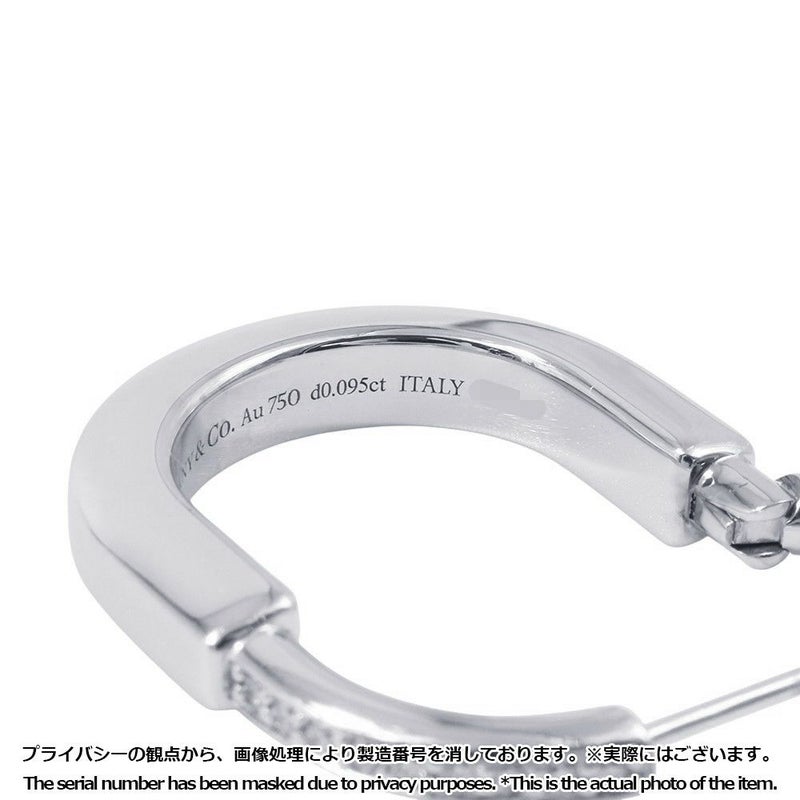 ティファニー ピアス ロック ピアス ミディアム ダイヤモンド 計0.19ct K18WGホワイトゴールド 72342801 Tiffany&Co.