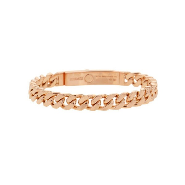 エルメス ブレスレット ケリー グルメット ダイヤモンド 41P 計0.90ct サイズXS K18PGピンクゴールド HERMES Kelly Gourmette