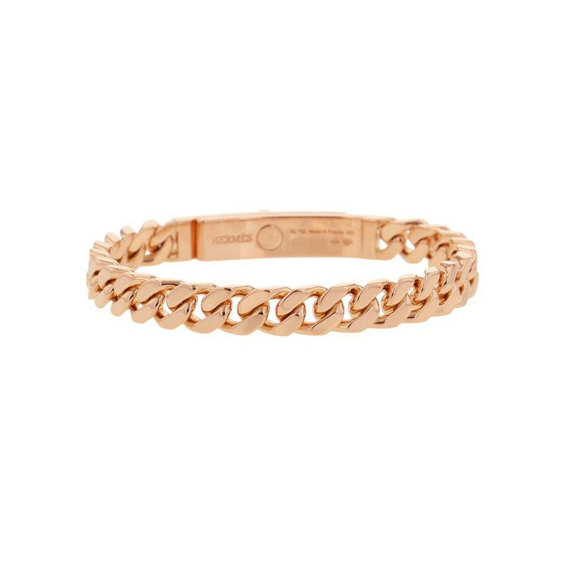 エルメス ブレスレット ケリー グルメット ダイヤモンド 41P 計0.90ct サイズXS K18PGピンクゴールド HERMES Kelly Gourmette