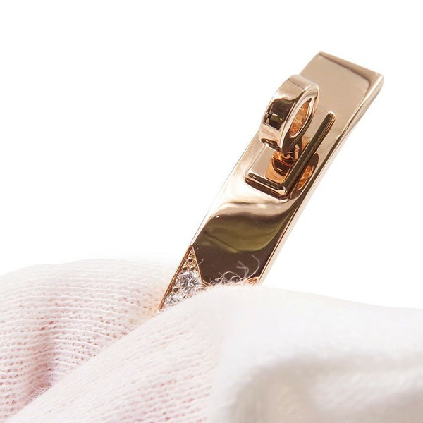 エルメス ブレスレット ケリー グルメット ダイヤモンド 41P 計0.90ct サイズXS K18PGピンクゴールド HERMES Kelly Gourmette