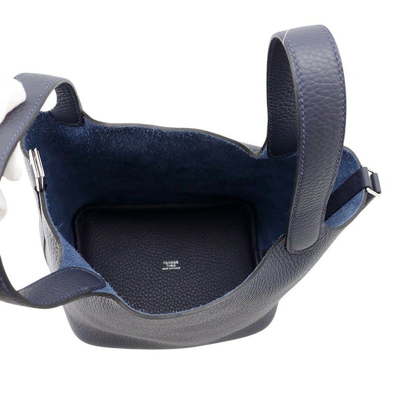 エルメス ハンドバッグ ピコタンロックPM ブルーニュイ/シルバー金具 トリヨンクレマンス K刻印 HERMES トートバッグ