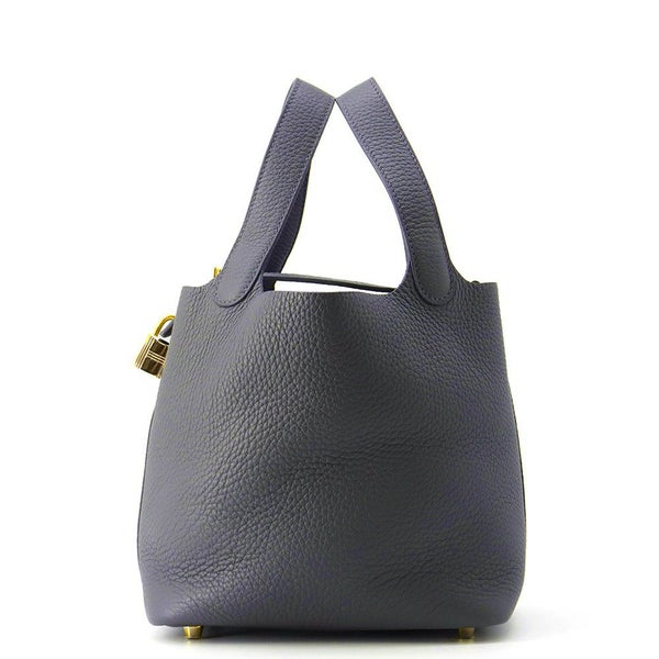 エルメス ハンドバッグ ピコタンロックPM アルドワーズ/シルバー金具 トリヨンクレマンス W刻印 HERMES トートバッグ