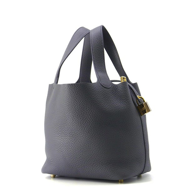 エルメス ハンドバッグ ピコタンロックPM アルドワーズ/シルバー金具 トリヨンクレマンス W刻印 HERMES トートバッグ