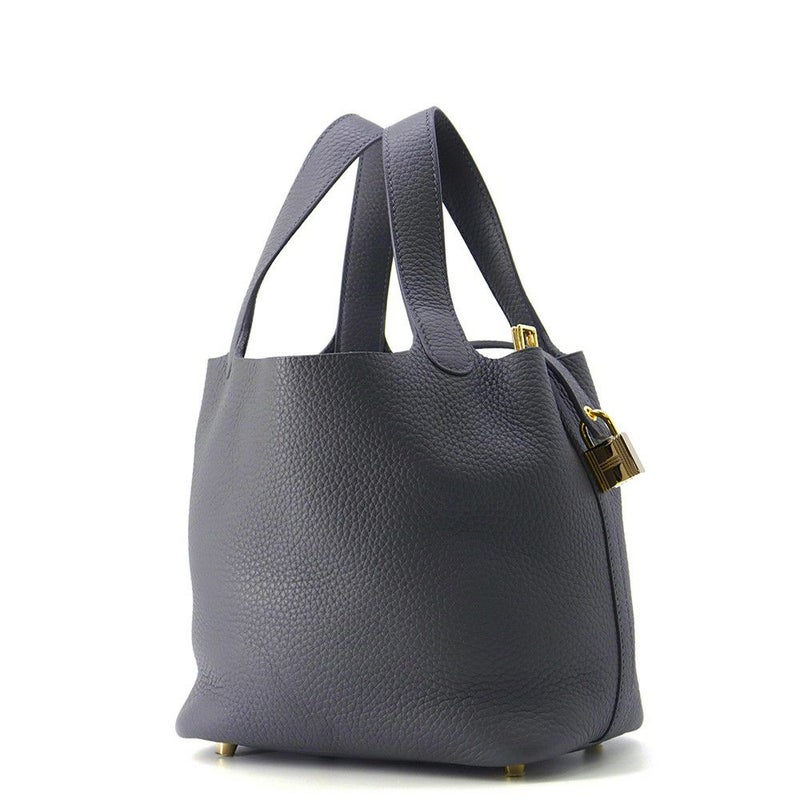 エルメス ハンドバッグ ピコタンロックPM アルドワーズ/シルバー金具 トリヨンクレマンス W刻印 HERMES トートバッグ