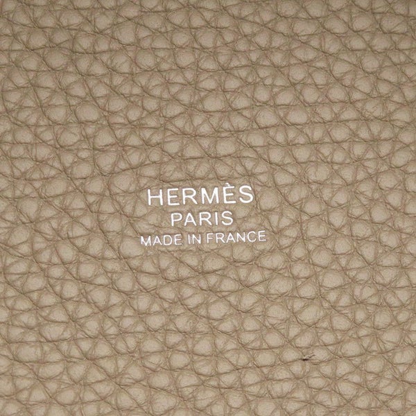 エルメス ハンドバッグ ピコタンロックPM ベージュマルファ/シルバー金具 トリヨンクレマンス K刻印 HERMES トートバッグ