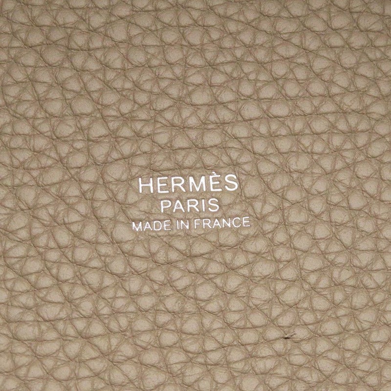 エルメス ハンドバッグ ピコタンロックPM ベージュマルファ/シルバー金具 トリヨンクレマンス K刻印 HERMES トートバッグ