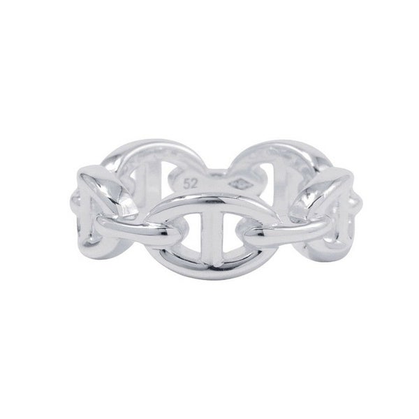 エルメス リング シェーヌダンクル アンシェネPM Enchainee SV925シルバー リングサイズ52 HERMES ジュエリー