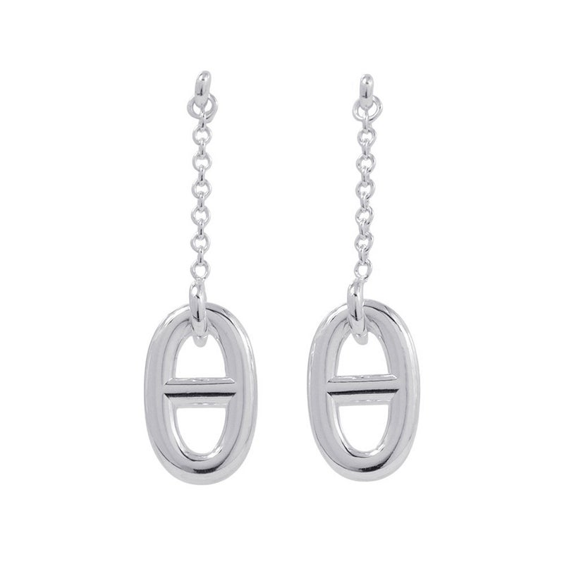 エルメス ピアス シェーヌダンクル ファランドール MM SV925シルバー HERMES ジュエリー