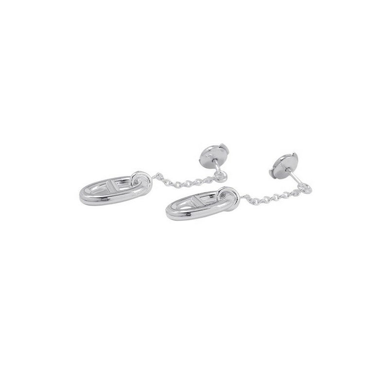 エルメス ピアス シェーヌダンクル ファランドール MM SV925シルバー HERMES ジュエリー