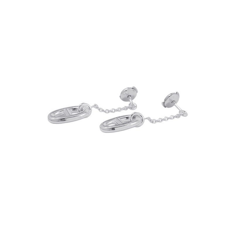 エルメス ピアス シェーヌダンクル ファランドール MM SV925シルバー HERMES ジュエリー