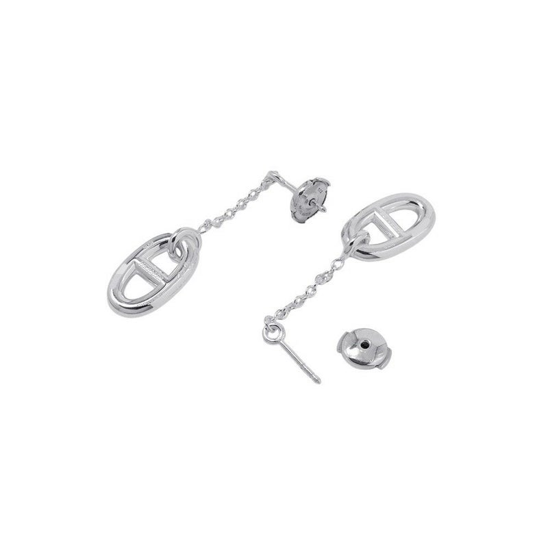 エルメス ピアス シェーヌダンクル ファランドール MM SV925シルバー HERMES ジュエリー