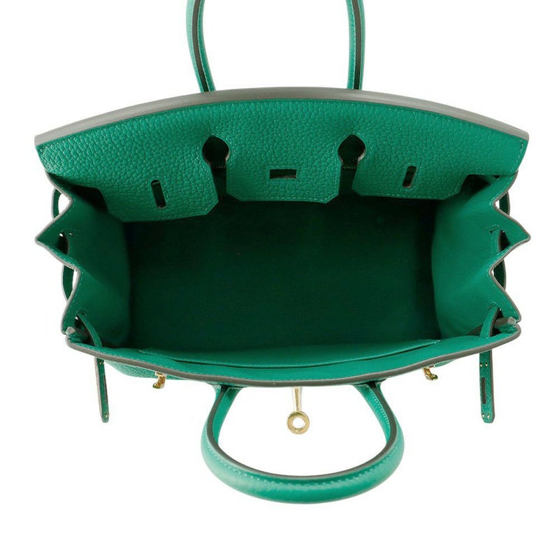 エルメス バーキン25 ヴェールヴェルティゴ/ゴールド金具 トゴ K刻印 HERMES Birkin ハンドバッグ