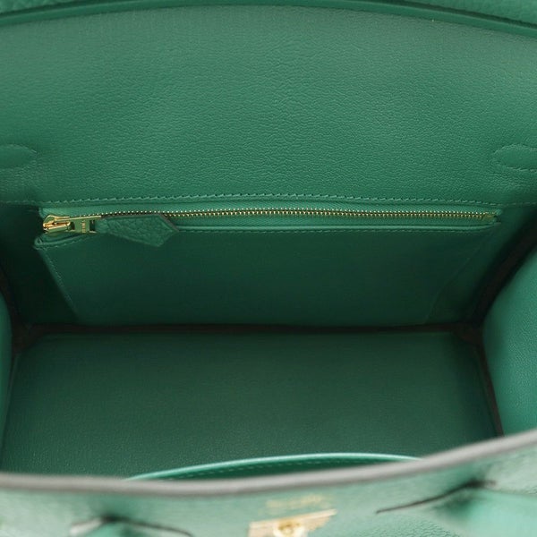 エルメス バーキン25 ヴェールヴェルティゴ/ゴールド金具 トゴ K刻印 HERMES Birkin ハンドバッグ