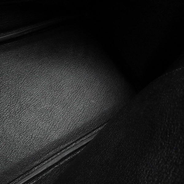 エルメス バーキン30 ブラック/シルバー金具 トゴ Z刻印 HERMES Birkin ハンドバッグ 黒