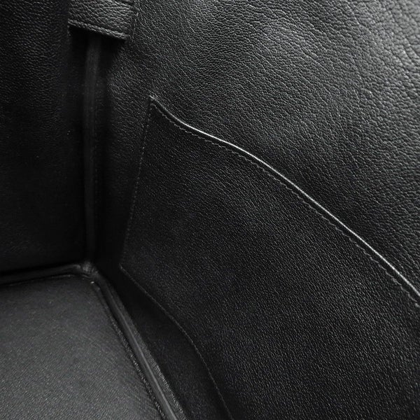 エルメス バーキン30 ブラック/シルバー金具 トゴ Z刻印 HERMES Birkin ハンドバッグ 黒