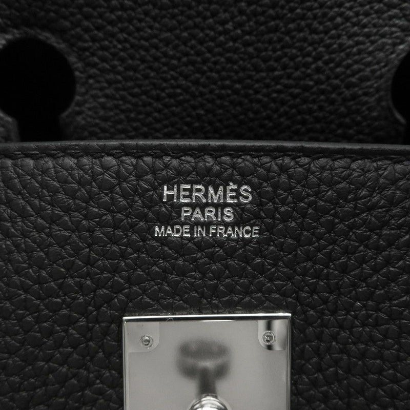 エルメス バーキン30 ブラック/シルバー金具 トゴ Z刻印 HERMES Birkin ハンドバッグ 黒
