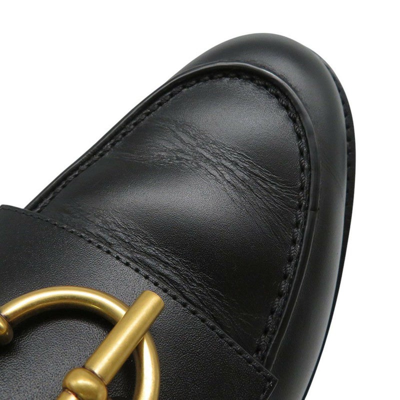 エルメス モカシン インパクト カーフレザー レディースサイズ36 1/2 HERMES 靴 黒