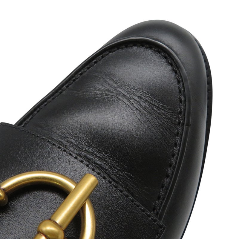 エルメス モカシン インパクト カーフレザー レディースサイズ36 1/2 HERMES 靴 黒