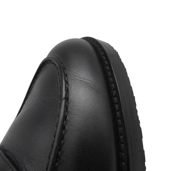 エルメス モカシン インパクト カーフレザー レディースサイズ36 1/2 HERMES 靴 黒