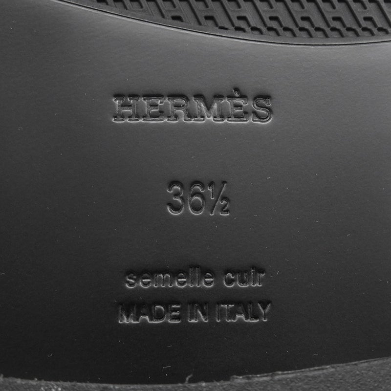 エルメス モカシン インパクト カーフレザー レディースサイズ36 1/2 HERMES 靴 黒