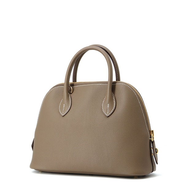 エルメス ボリード1923 25 エトゥープ/ゴールド金具 エバーカラー K刻印 2wayショルダー