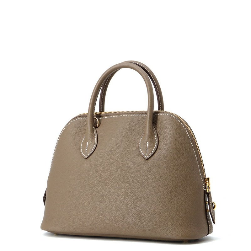 エルメス ボリード1923 25 エトゥープ/ゴールド金具 エバーカラー K刻印 2wayショルダー