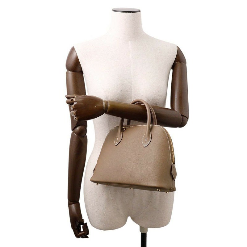 エルメス ボリード1923 25 エトゥープ/ゴールド金具 エバーカラー K刻印 2wayショルダー