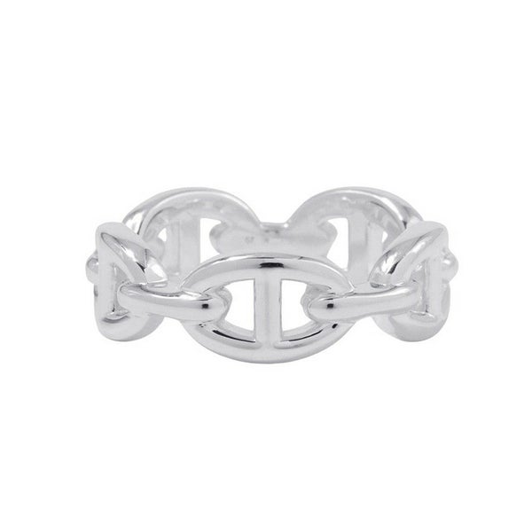 エルメス リング シェーヌダンクル アンシェネPM Enchainee SV925シルバー リングサイズ57 HERMES ジュエリー