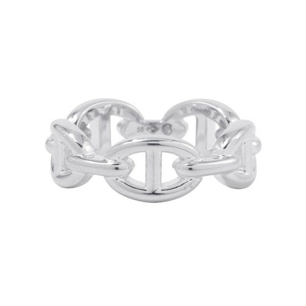 エルメス リング シェーヌダンクル アンシェネPM Enchainee SV925シルバー リングサイズ55 HERMES ジュエリー