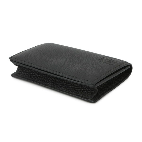 ロエベ カードケース アナグラム ビジネスカードホルダー ソフトグレインカーフレザー C660M97X05 LOEWE 財布 黒