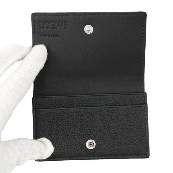 ロエベ カードケース アナグラム ビジネスカードホルダー ソフトグレインカーフレザー C660M97X05 LOEWE 財布 黒