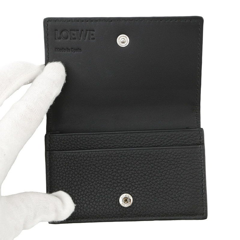 ロエベ カードケース アナグラム ビジネスカードホルダー ソフトグレインカーフレザー C660M97X05 LOEWE 財布 黒