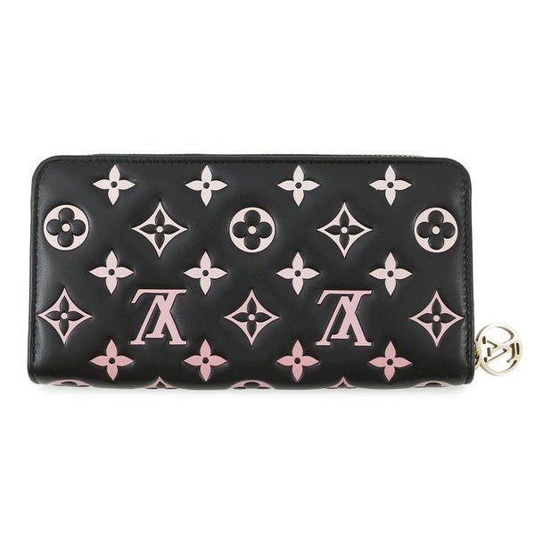 ルイヴィトン 長財布 モノグラム ラムスキン ジッピー・ウォレット クッサン M12152 黒 ブラック 日本限定カラー