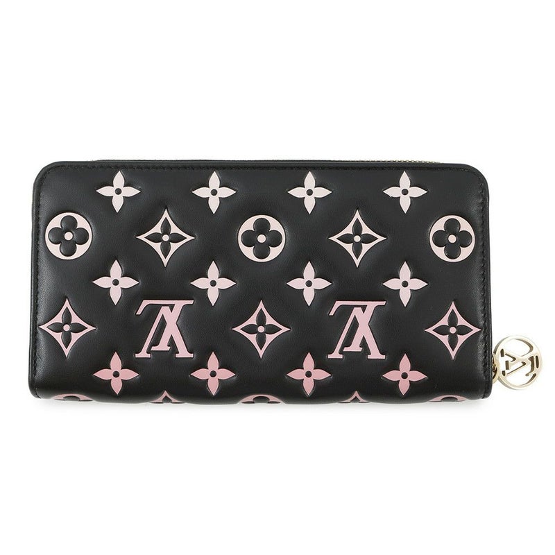 ルイヴィトン 長財布 モノグラム ラムスキン ジッピー・ウォレット クッサン M12152 黒 ブラック 日本限定カラー